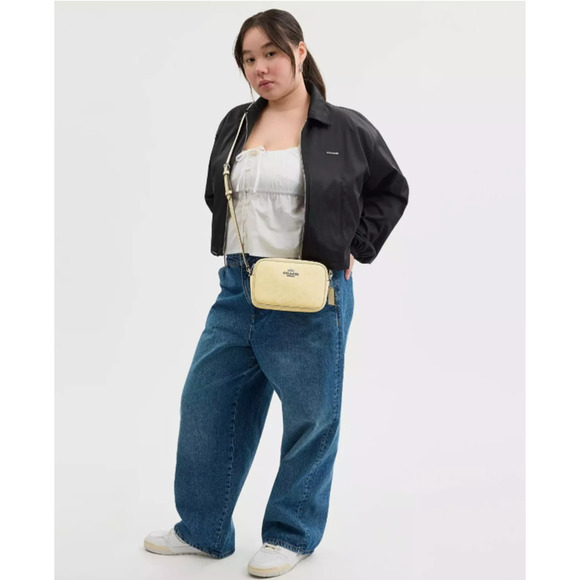 COACH Mini Jamie Camera Crossbody Bag In Signature Canvas Hay Yellow CY752 NWT - Picture 6 of 7